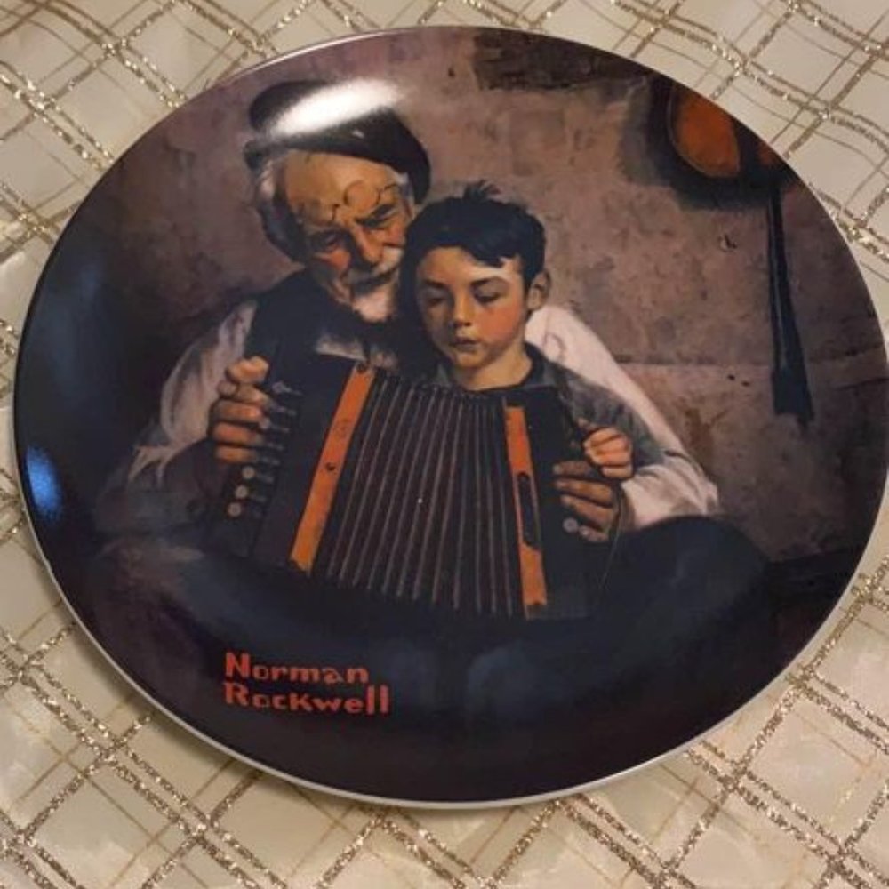 "The Music Edition," by Norman Rockwell plate